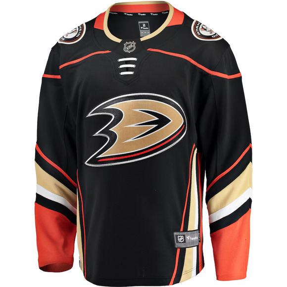 Anaheim Ducks NHL Hockey Fanatics Breakaway Home Jersey Black XL NWT $135 - Picture 4 of 9